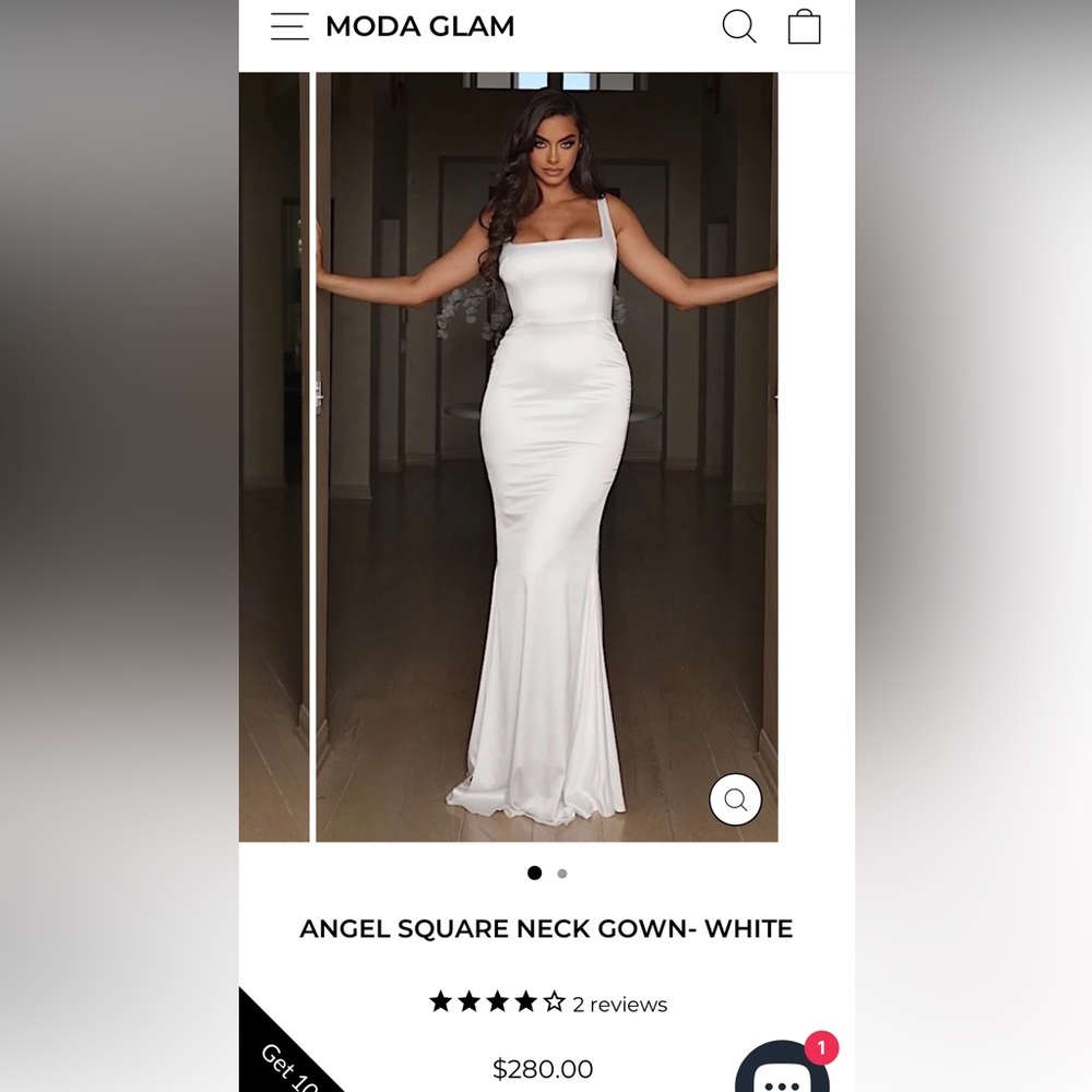Moda Glam satin bridal gown